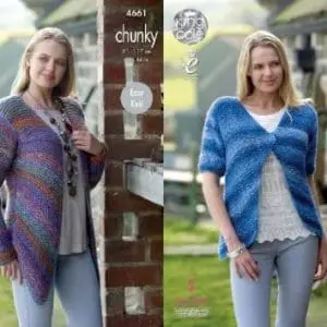 King Cole 4661 Knitting Pattern Chunky Cardigan