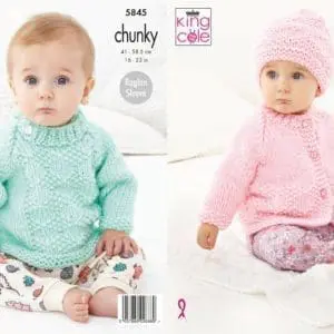 king cole 5845 chunky baby knitting pattern