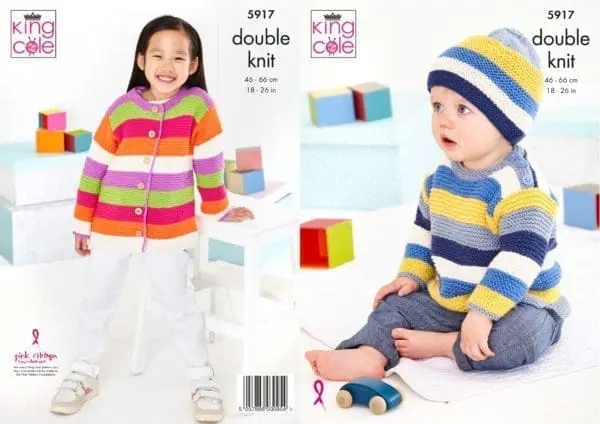 king cole 5917 baby dk knitting pattern