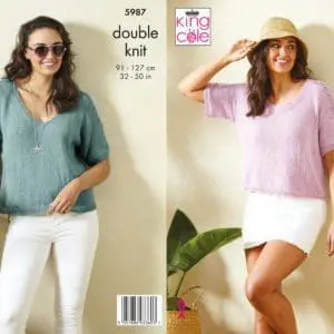 king cole 5987 dk knitting pattern