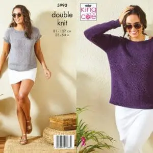 king cole 5990 adult dk knitting pattern