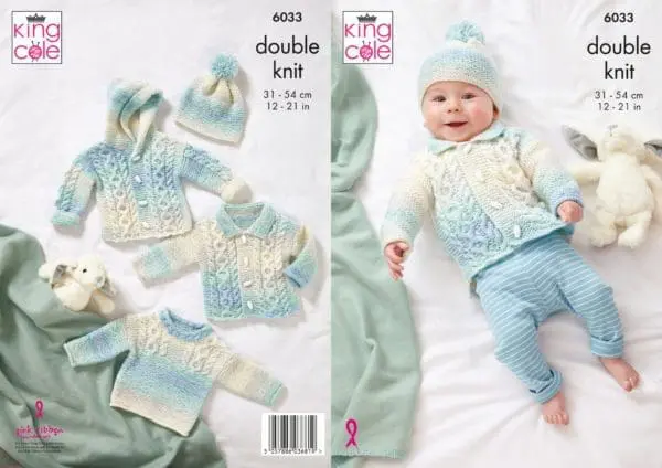 king cole baby dk 6033 knitting pattern