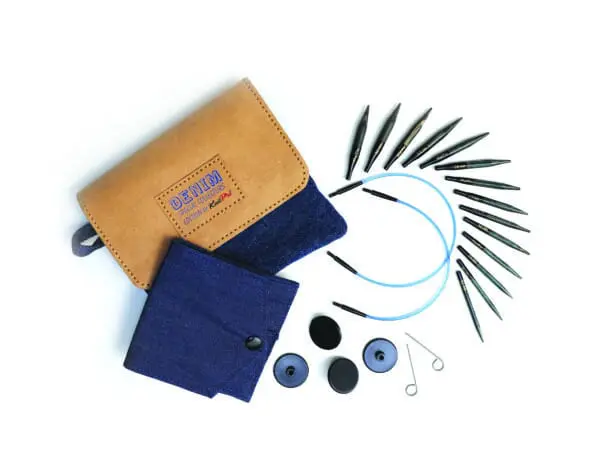 knitpro mini delux indigo circular interchangable needle set