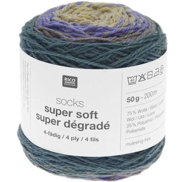 rico super soft 4ply sock yarn forest