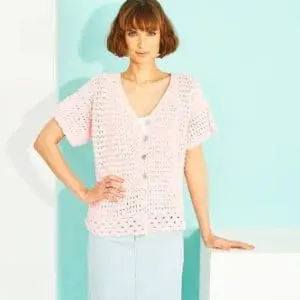 Stylecraft 9917 adult dk crochet cardigan and top pattern