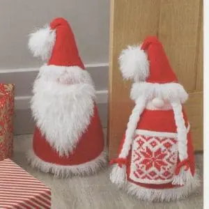James c brett christmas door stop knitting pattern santa mrs caluse