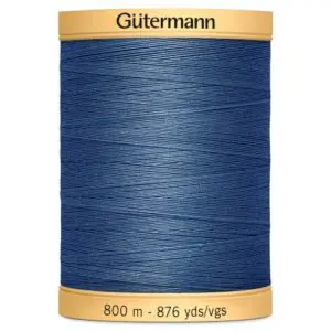 800m Gutermann 100% cotton thread