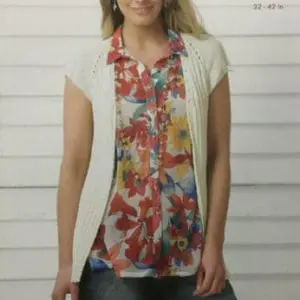 King Cole  3529 Adult DK Cardigan Top Knitting Pattern