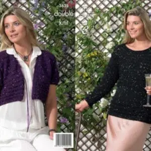 King Cole  3635 Adult DK Cardigan Top Knitting Pattern