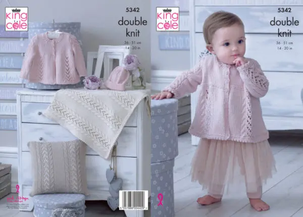 King Cole 5342 DK Knitting Pattern Babies