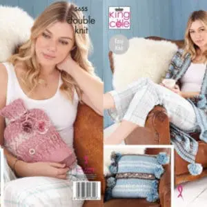 King Cole 5655 DK Cushion & Accessories Knitting Pattern