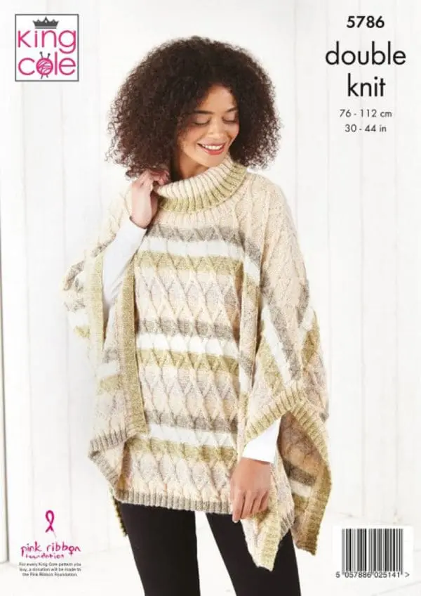 King Cole 5786 DK Tabbards Knitting Pattern