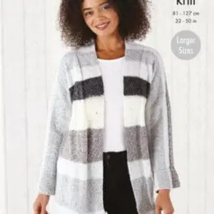 King Cole 5790 DK Cardigan Knitting Pattern