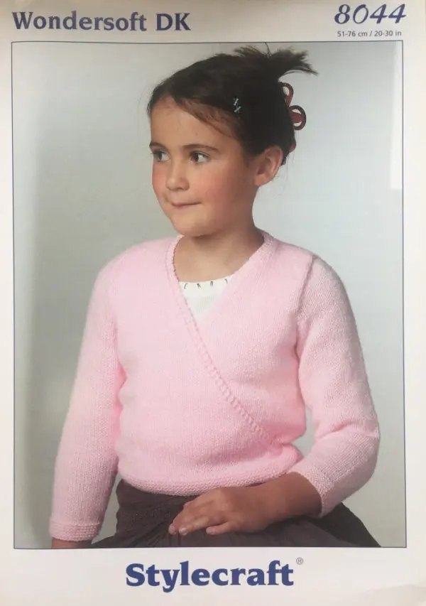 Stylecraft 8044 Wondersoft DK Knitting Pattern Girls Ballet Top