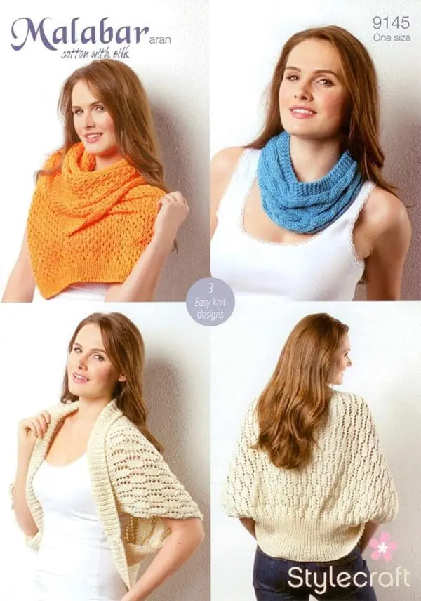 Stylecraft 9145 Aran Accessories Knitting Pattern