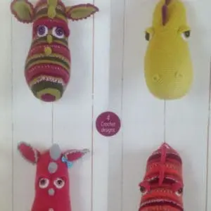 Stylecraft Toy Pattern 9216 Crochet Dragon Heads
