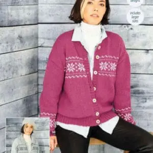 Stylecraft 9858 DK Cardigan Snood Knitting Pattern