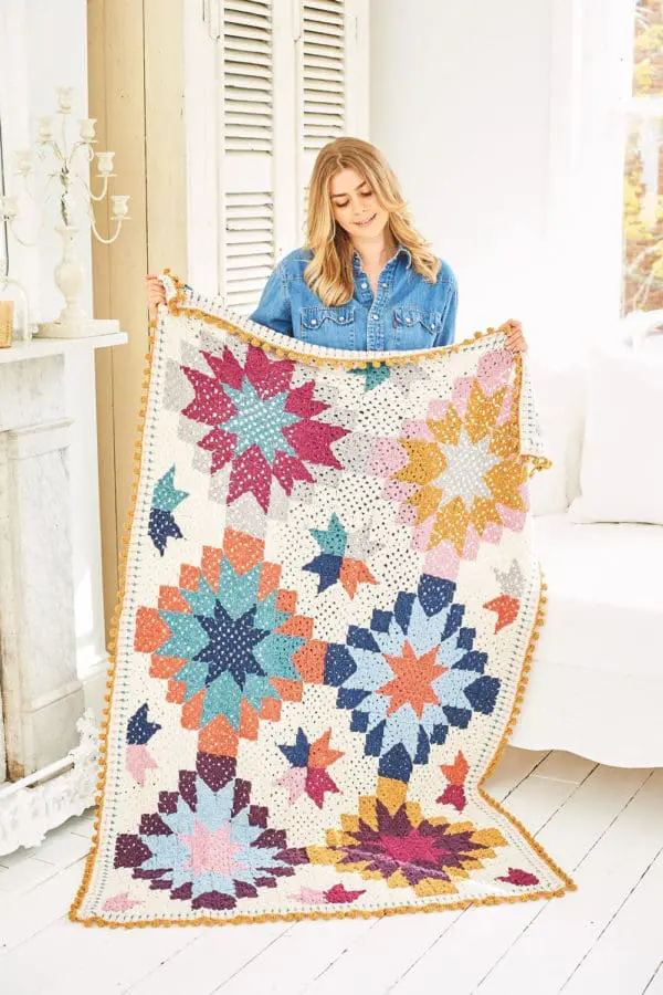 Stylecraft 9957 DK Harvest Blanket Crochet Pattern