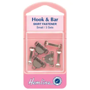 Hemline Hook & Bar Fastener Small Pack 3