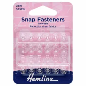 Hemline Invisible Snap Fasteners 7mm