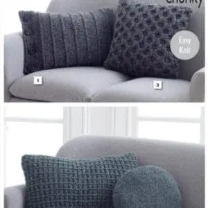 King Cole 5199 Cushion Super Chunky Knitting Pattern