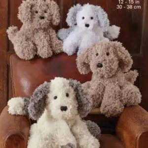 King Cole 9188 Labradoodle Sheepdog Knitting Pattern