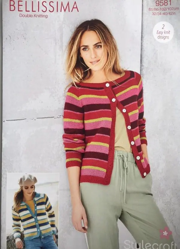 Stylecraft  9581 Adult DK Cardigan Knitting Pattern