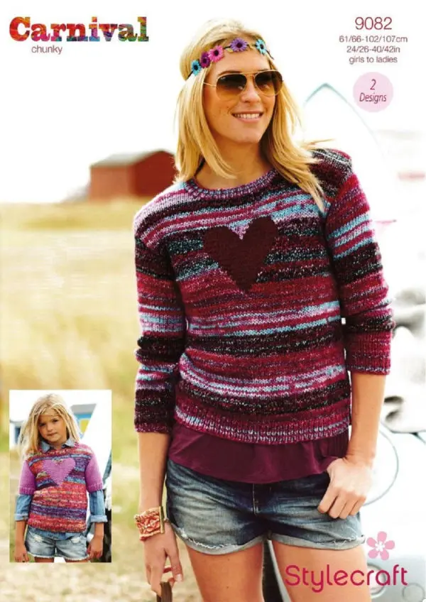Stylecraft 9082 Adult Sweater Chunky Knitting Pattern