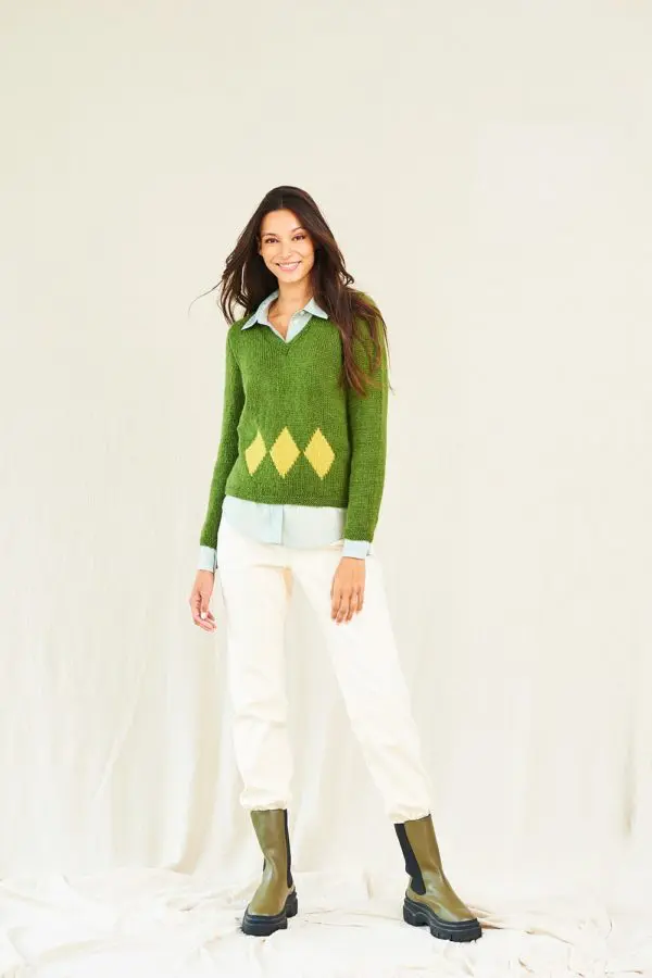 Stylecraft 10018 Adult Aran Sweater Tank Tops Knitting Pattern - Image 3