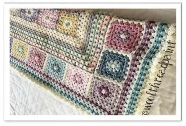 Wool Thread Paint Vintage Florals Balnket Yarn Pack