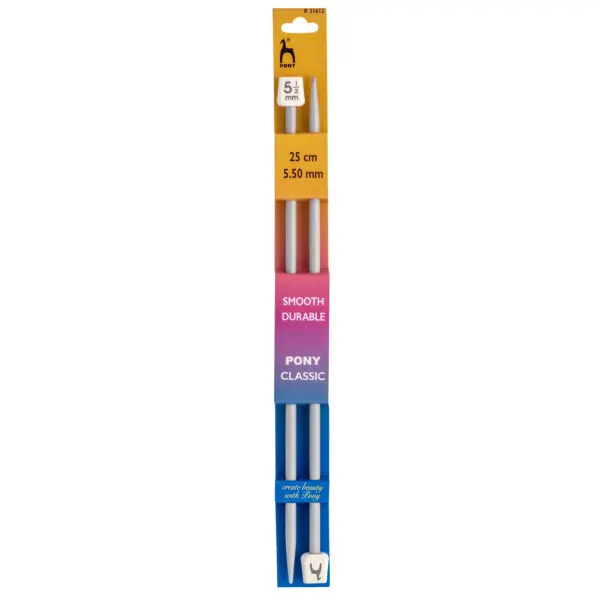 Pony Classic 25cm Knitting Needles - Image 10