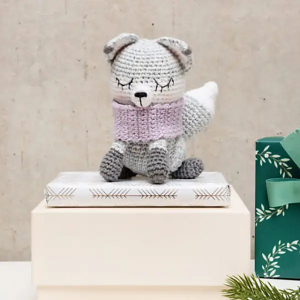 Ricorumi Artic Fox Amigurumi Crochet Teddy Toy Kit