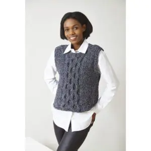King Cole 6317 Adult Yummy Tweed Tank Top Sweater Knitting Pattern