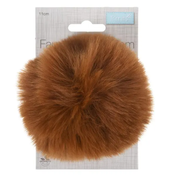 Trimits Detachable Faux Fur Pompom Large 11cm