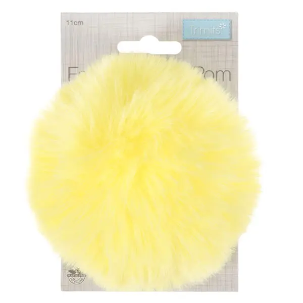 Trimits Detachable Faux Fur Pompom Large 11cm