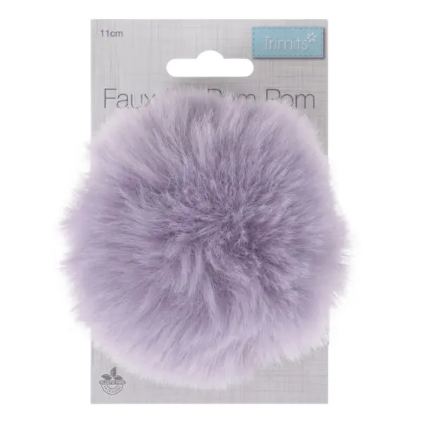 Trimits Detachable Faux Fur Pompom Large 11cm
