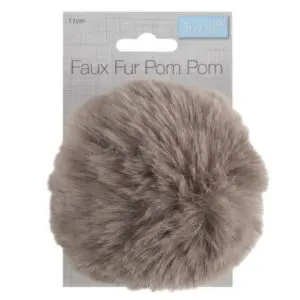 Trimits Detachable Faux Fur Pompom Large 11cm