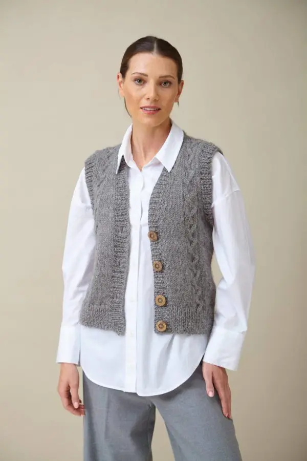 King Cole 6286 Waistcoat and Accessories Knitting Pattern