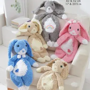 King Cole 9194 Sniggle Bunnies Toy Teddy Knitting Pattern