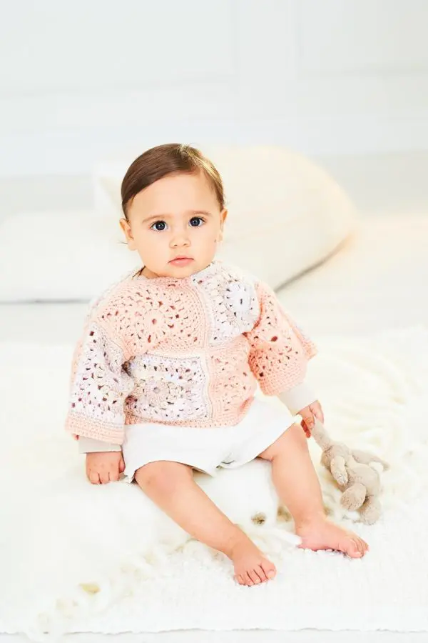 Stylecraft 10159 Baby Child DK Cardigan Top Crochet Pattern