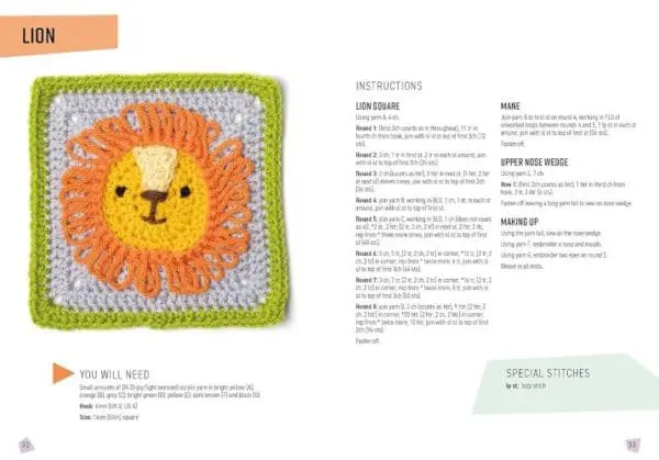 All New 20 Animal Granny Squares Book - Image 5