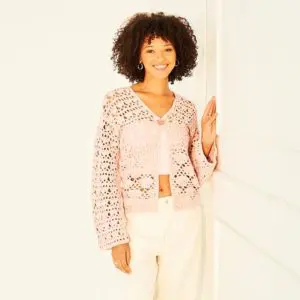 Stylecraft 10153 Adult Aran Cardigan Kimono Crochet Pattern