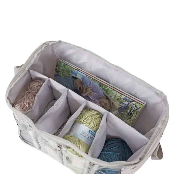 Hobby Gift Knitting Bag with Yarn Storage Bee Design