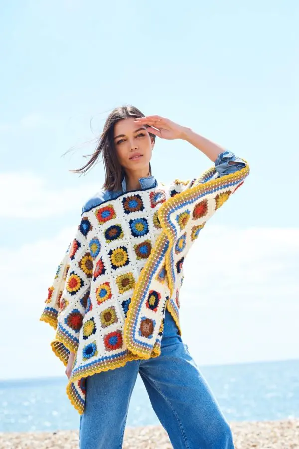 Stylecraft 10168 Adult DK Festival Poncho Crochet Pattern