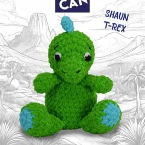 Stan Can Shaun T-rex Amigurumi Crochet Kit