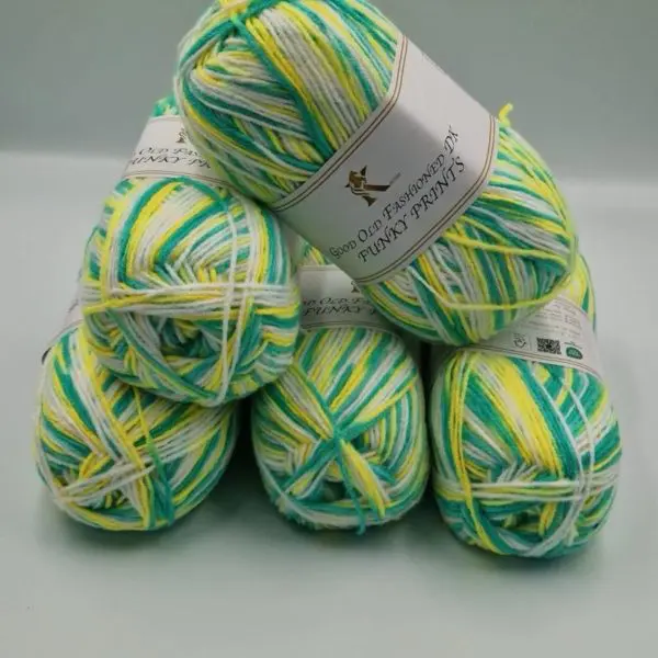 Knitco Good Old Fashioned Funky Prints DK Yarn 5x100g 010