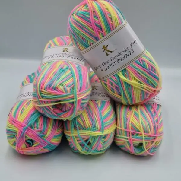 Knitco Good Old Fashioned Funky Prints DK Yarn 5x100g 011