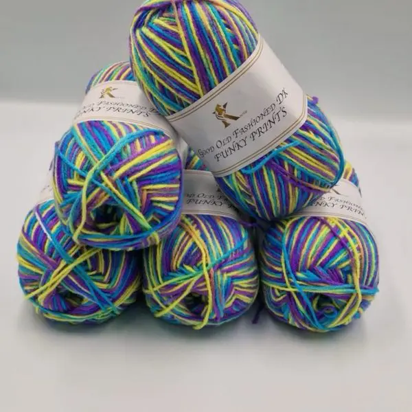 Knitco Good Old Fashioned Funky Prints DK Yarn 5x100g 013