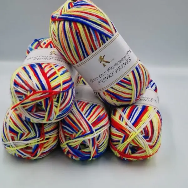 Knitco Good Old Fashioned Funky Prints DK Yarn 5x100g 015