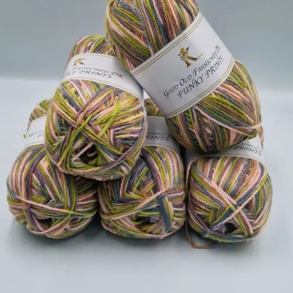 Knitco Good Old Fashioned Funky Prints DK Yarn 5x100g 019